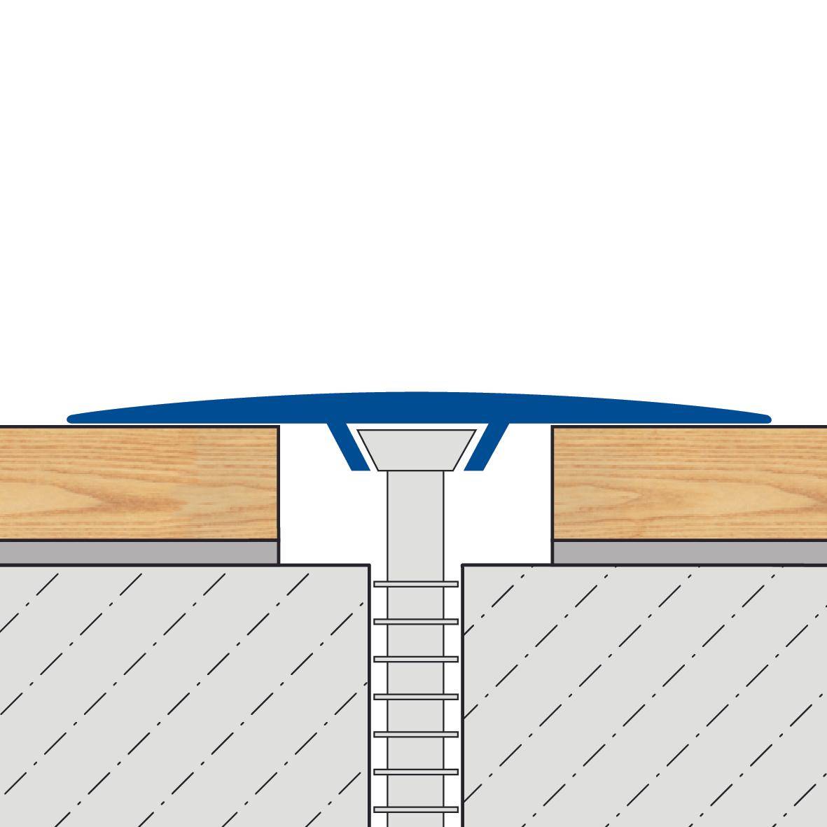 Profilé de transition DURAL MULTIFLOOR EXPANSION aluminium anodisé argent 100cm
