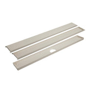 Caniveau DURAL Doubleface MYVARIO-LINE acier inoxydable (V2A/304) sable RAL 0808005 structuré 70cm