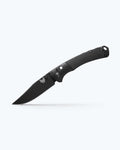 Black Custom Mini Crooked River Knife - Back Opened | Benchmade Knife Co.