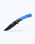 Blue Custom Mini Crooked River Knife - Angled Tip Down | Benchmade Knife Co.