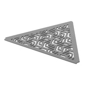 Eckablage TI-SHELF PENTA Aluminium strukturbeschichtet betongrau RAL 0006500