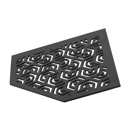 Eckablage TI-SHELF PENTA Edelstahl (V2A/304) schwarz strukturbeschichtet