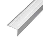 Treppenstufenprofil gebohrt PROTECT Aluminium eloxiert silber 10mm 270cm