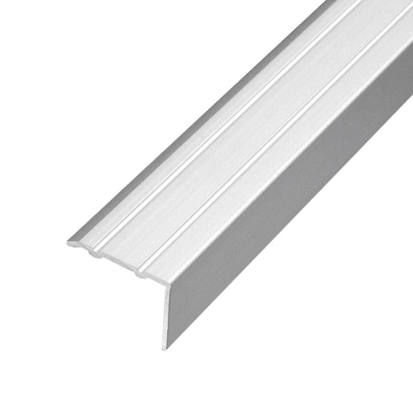 Treppenstufenprofil gebohrt PROTECT Aluminium eloxiert silber 20mm 270cm