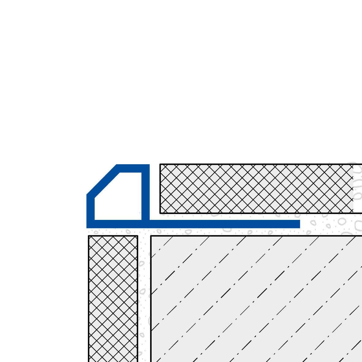 Abschlussprofil DURAPLUS DIAMOND Aluminium pulverbeschichtet schwarz matt 11mm 250cm