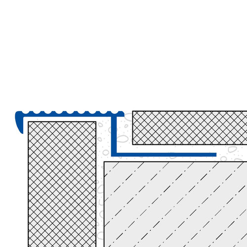 Treppenstufenprofil DURASTEP SOLID-L Aluminium natur 11mm 250cm