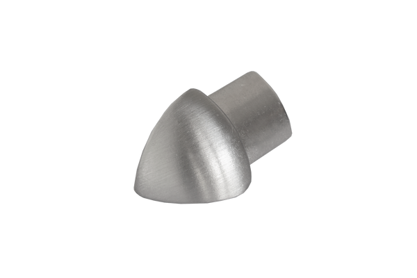 FLIESENEXPERT 24 Angle extérieur RONDI RO métal coulé sous pression brossé 6mm