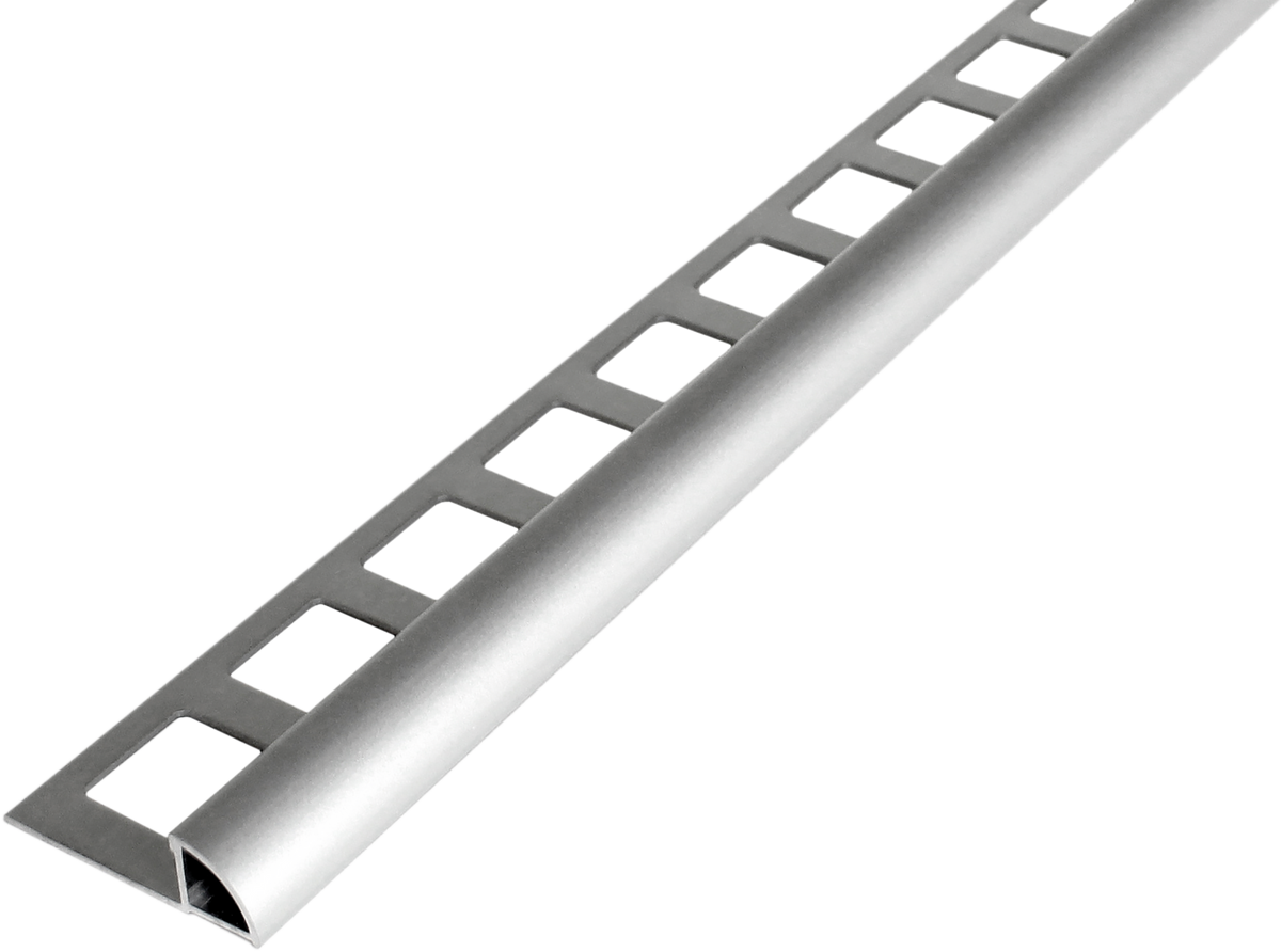 FLIESENEXPERT 24 Profilé quart de rond RONDI RO Aluminium anodisé argent 8mm 300cm