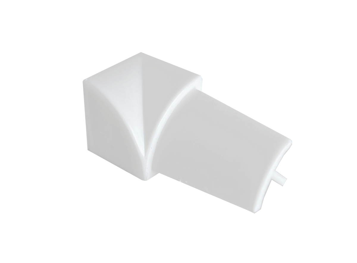 FLIESENEXPERT 24 inside corner RONDI ROG PVC white 8mm