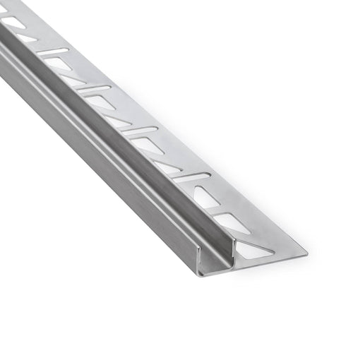 Wandprofil zur Glasaufnahme SHOWER-GK GLAS WALL Edelstahl (V2A/304) gebürstet 19mm 220cm