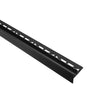 Cale de pente DURAL pour recevoir le verre à droite SHOWER-GK GLAS FLOOR acier inoxydable (V2A/304) noir mat RAL 9011 structuré 19mm 148cm