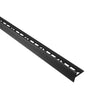 DURAL hellingswig rechts (tegenover de goot gericht) SHOWER-GK roestvrij staal (V2A/304) zwart mat RAL 9011 structuurgecoat 12,5 mm 148 cm