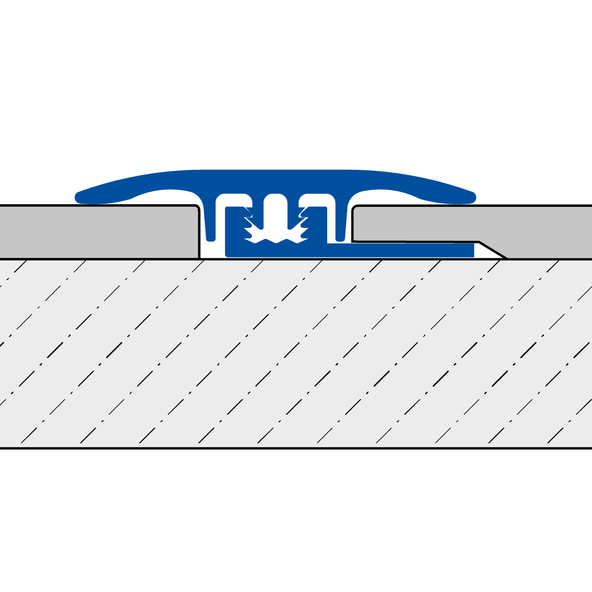 Profilé de transition DURAL SNAP LVT EXPANSION aluminium anodisé argent 5-7mmmm 100cm