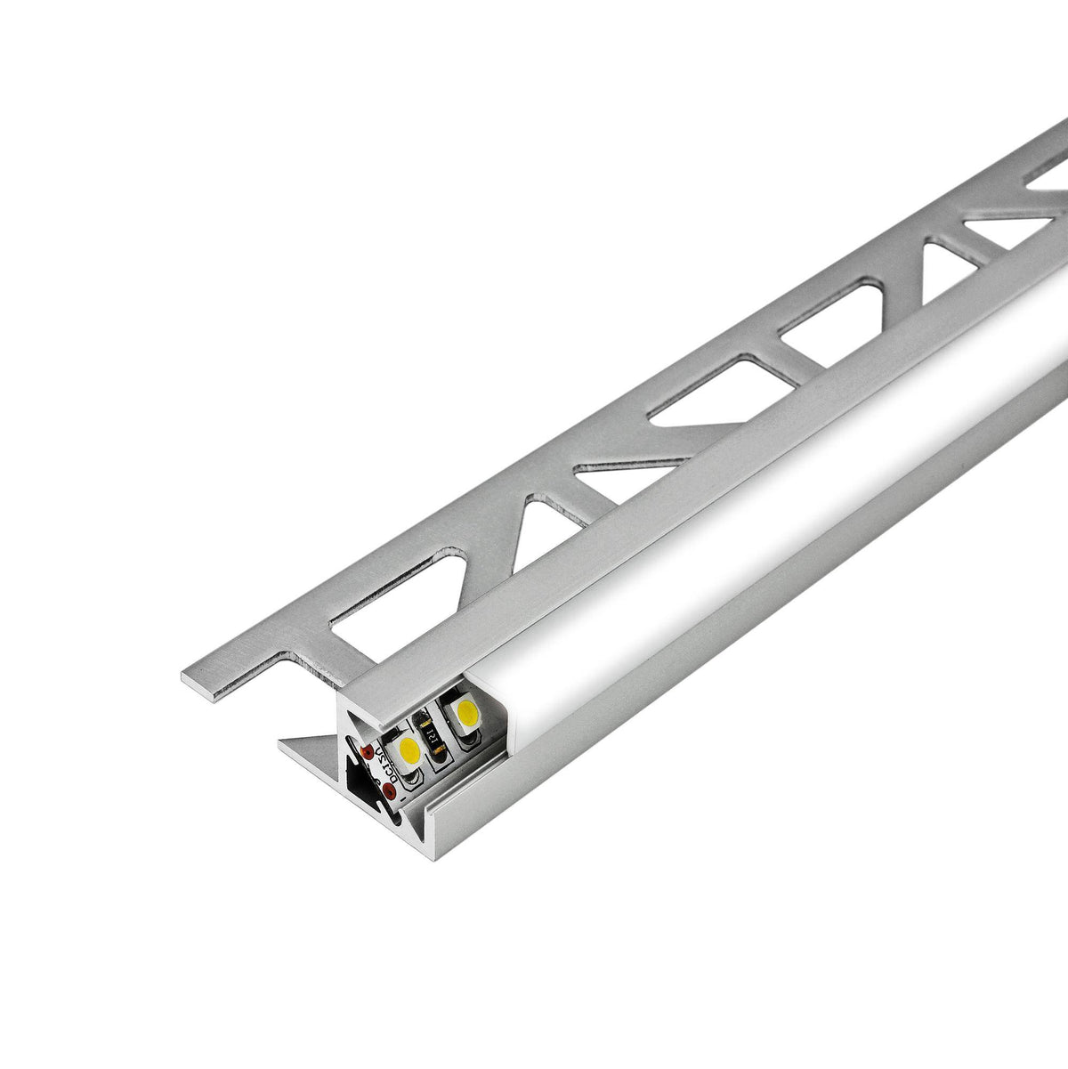 Profil de base DURAL LED SQUARELINE LED aluminium anodisé argent 11mm 250cm
