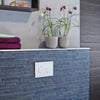 Profilé de finition DURAL SQUARELINE aluminium anodisé brillant brossé argent 10mm 250cm