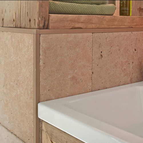 Profilé de finition DURAL SQUARELINE Aluminium structuré beige 11mm 250cm