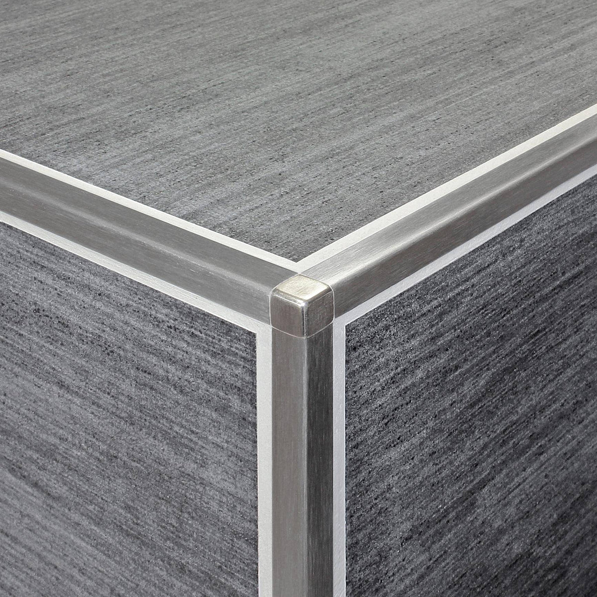 DURAL Angle intérieur et extérieur SQUARELINE Acier inoxydable (V2A/304) brossé avec film de protection 9mm