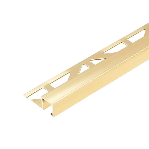 Abschlussprofil SQUARELINE Aluminium hochglanzeloxiert gold 12,5mm 250cm