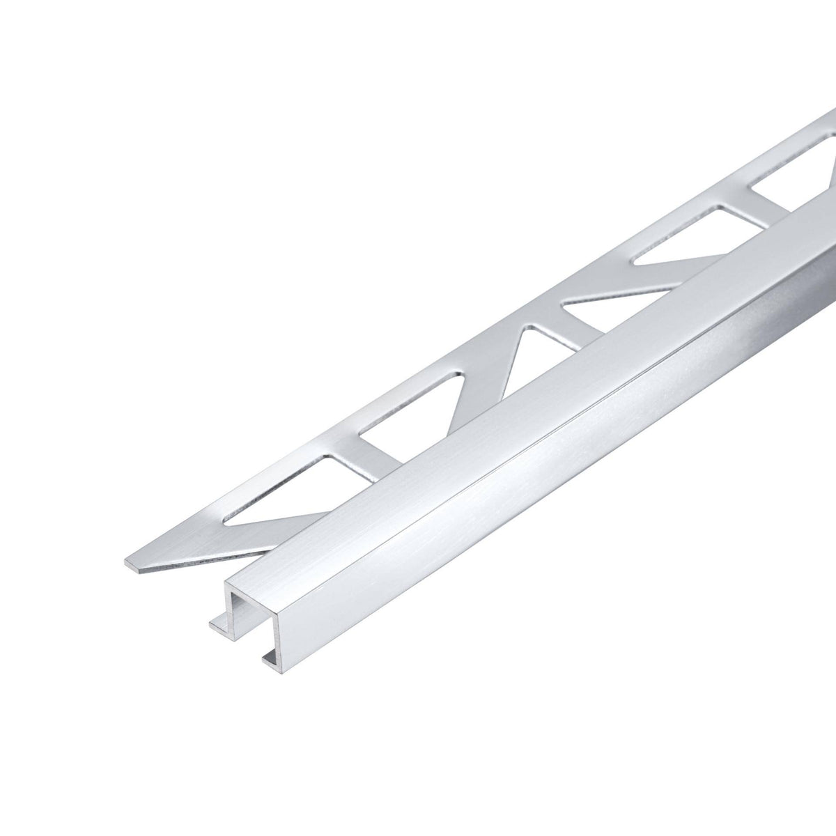Abschlussprofil SQUARELINE Aluminium hochglanzeloxiert silber 9mm 250cm