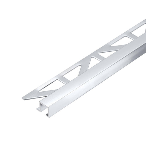 Abschlussprofil SQUARELINE Aluminium hochglanzeloxiert silber 9mm 250cm