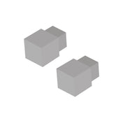 Innen- und Außenecke SQUARELINE Aluminium pulverbeschichtet betongrau RAL 0006500 11mm