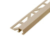 Profilé de finition DURAL SQUARELINE Aluminium structuré beige 11mm 250cm
