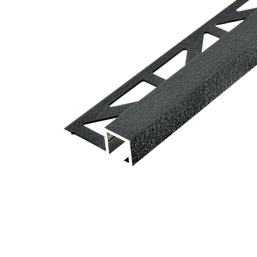 Profilé de finition DURAL SQUARELINE Aluminium structuré anthracite 11mm 250cm