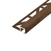 Abschlussprofil SQUARELINE Aluminium strukturbeschichtet braun 11mm 250cm