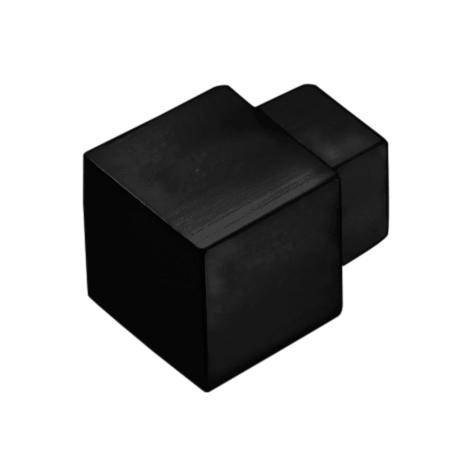 DURAL binnen- en buitenhoek SQUARELINE aluminium gepoedercoat zwart mat 9mm