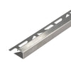 Profilé de finition DURAL SQUARELINE acier inoxydable (V2A/304) brossé avec film de protection 9mm 300cm