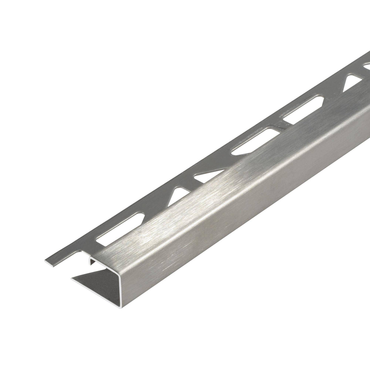 Abschlussprofil SQUARELINE Edelstahl (V2A/304) gebürstet mit Schutzfolie 12,5mm 300cm
