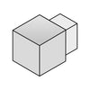 Innen- und Außenecke SQUARELINE Edelstahl (V2A/304) gebürstet 7mm
