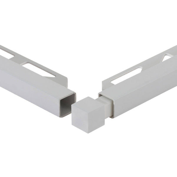 Innen- und Außenecke SQUARELINE PVC silbergrau 7mm