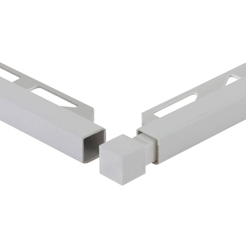 Angle intérieur et extérieur DURAL SQUARELINE PVC gris argenté 7mm