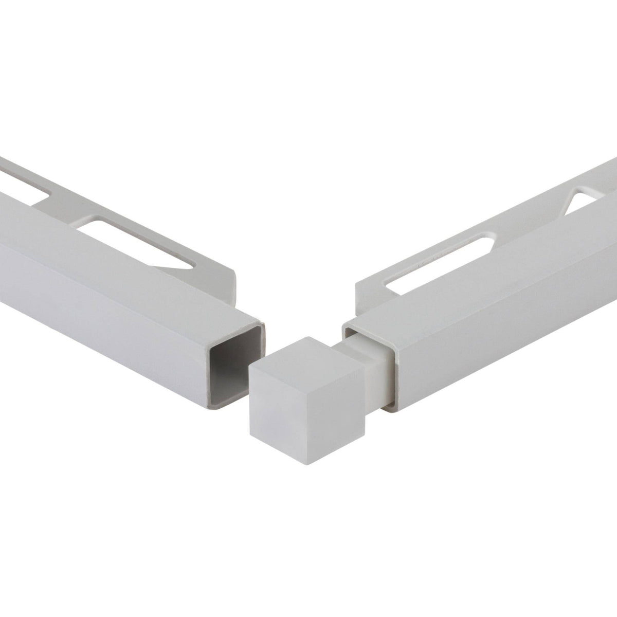 DURAL Angle intérieur et extérieur SQUARELINE PVC gris argenté 9mm