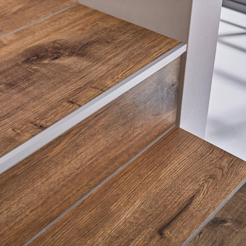 DURAL Profilé pour marches SQUARESTEP Aluminium anodisé argent 9mm 250cm
