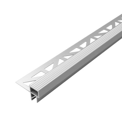 DURAL Profil de base SQUARESTEP LED aluminium anodisé argent 11mm 250cm