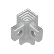 Innenecke SQUARESTEP Aluminium eloxiert silber 9mm