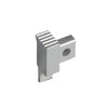 Embout DURAL Embout gauche/droite SQUARESTEP aluminium anodisé argent 11mm