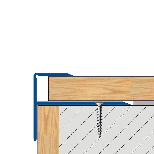 Treppenstufenprofil STEPFLOOR-G Aluminium eloxiert silber 8mm 270cm