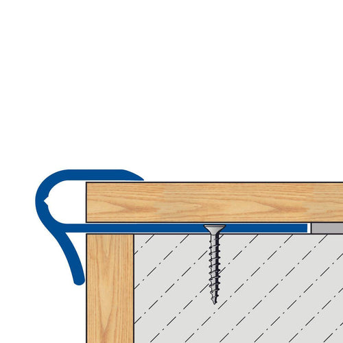DURAL Profilé pour marches d'escalier STEPFLOOR aluminium anodisé argent 8mm 270cm