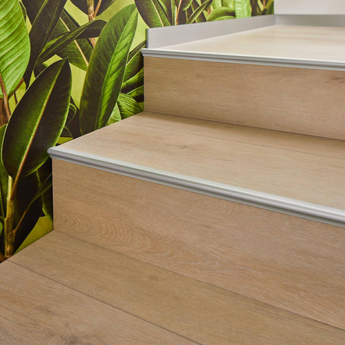 Treppenstufenprofil STEPFLOOR Aluminium eloxiert silber 14mm 270cm