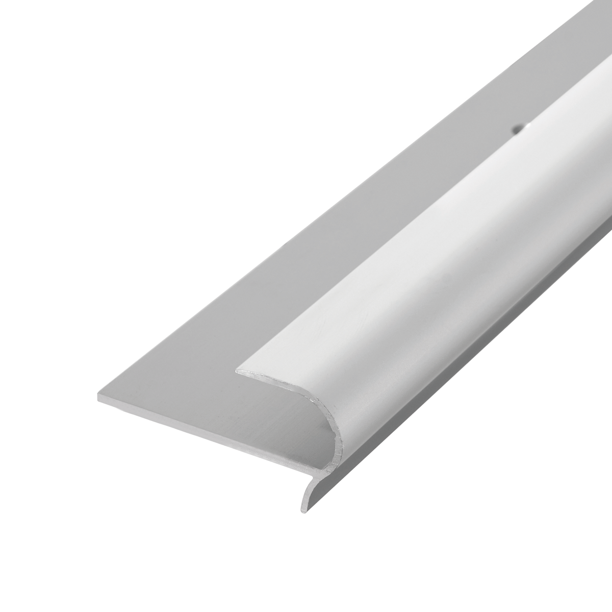 DURAL Profilé pour marches d'escalier STEPFLOOR aluminium anodisé argent 8mm 270cm