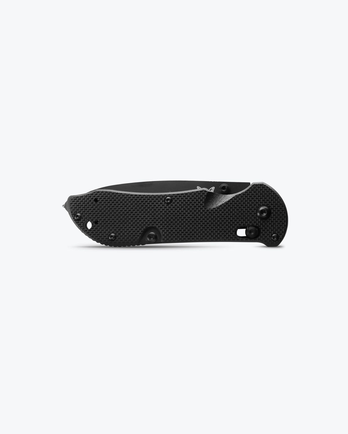 Benchmade Triage® Black G10 EDC Knife - Closed Bottom View | Benchmade Knife Co.