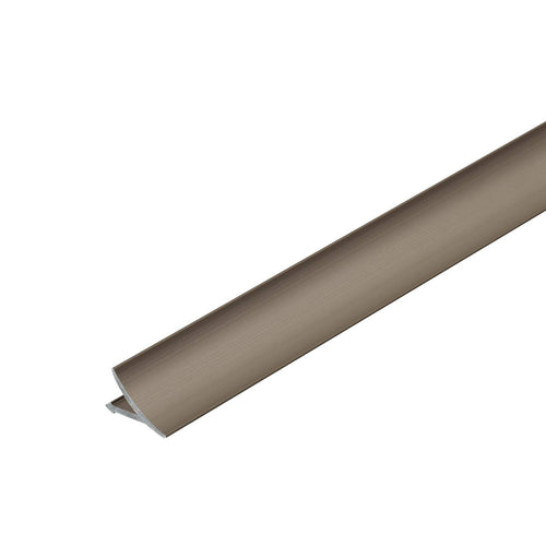 Wand/Boden-Anschlussprofil T-COVE Aluminium eloxiert titan 22mm 250cm