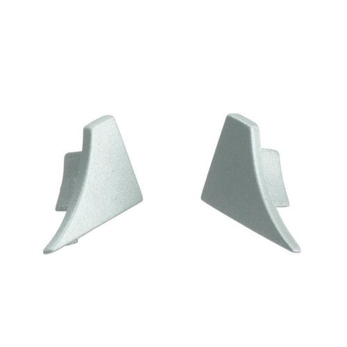 Endkappe rechts T-COVE Metalldruckguss pulverbeschichtet weiß 16mm