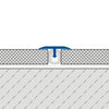 DURAL afdekprofiel passend voor Z-Flex Curver T-FLOOR naturel messing 7mm 250cm