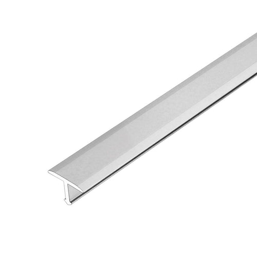 Abdeckprofil geeignet für Z-Flex Curver T-FLOOR Kunststoff silber eloxiert 7mm 250cm