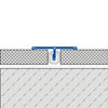 DURAL Profil de protection T-FLOOR acier inoxydable (V2A/304) argenté avec film de protection 7mm 250cm