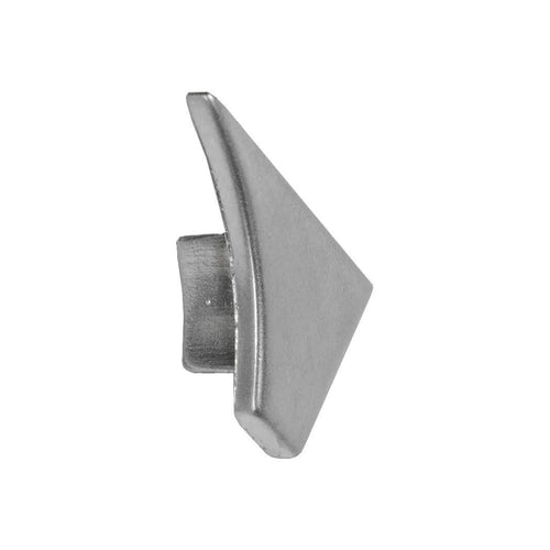 Embout DURAL gauche T-COVE métal moulé sous pression brillant naturel 12mm